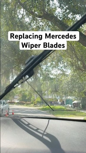 Mercedes Wiper Blade Replacement | Push Button / Top Lock Style Windshield Wiper Change