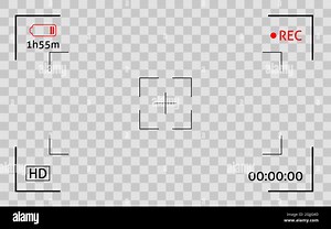 Camera viewfinder frame. Display snapshot digital video record screen. Filn rec camcoder template Stock Vector Image & Art - Alamy