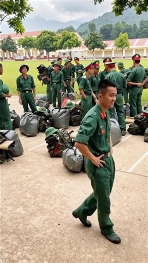 Nụ cười chiến sĩ trước giờ hành quân! 🇻🇳 #shorts #bodoi #xuhuong #ww2