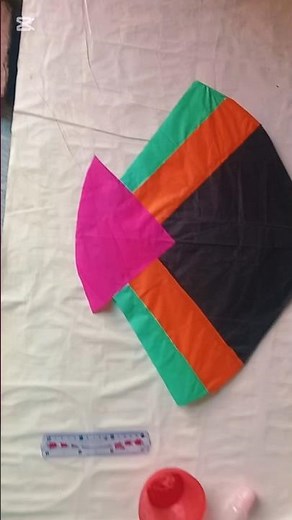 how to make a Kite At Home 🔥🪁#kitemakingathome​