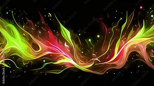 Flame art of a vibrant reggae flag design, blending fiery colors in a bold, isolated display