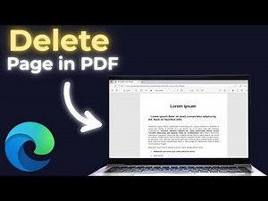 How To Delete A Page In PDF Microsoft edge