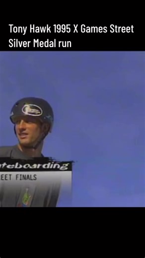 1995 xgames street, Tony hawk silver medal run #skateboarding #tonyhawk #xgames #history #skate | Esk8tv