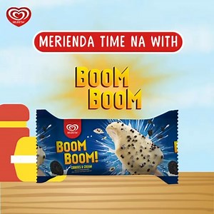 6.7M views · 2.3K reactions | Gawing fun ang merienda mo with BOOM BOOM Choco and Cookies & Cream! May crunchy pinipig stick ka na for only P16 SRP!! | Selecta Philippines | Facebook