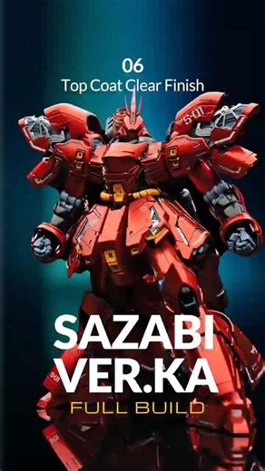 MG Sazabi Ver. Ka Build Series EP. 6 | Final Clear Coat