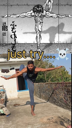 Just a Casual Lift Into Baki Dragon Pose 🐉 #flexibility #yoga #mobility #streching #anime #manga