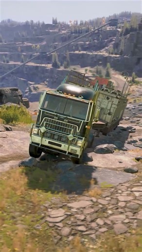 Ford CLT-9000 Improved Physics | Transporting the Construction Rig trailer | SnowRunner