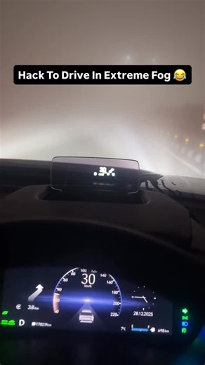 ASHISH SHOKEEN on Instagram: "Fog vs Phone 👌 Use this trick to drive in really extreme fog. When you can’t say anything, the phone Camera will clear most of the fog and you can drive at the speed of 15 or 20 but safely and open the windows so that fog doesn’t stick to your window glasses. You can also use Maps to see where the next turn will come. @marutisuzukiofficial @msarenaofficial #marutivictoris #victoris #ashishshokeen9 #fog #foggyweather"