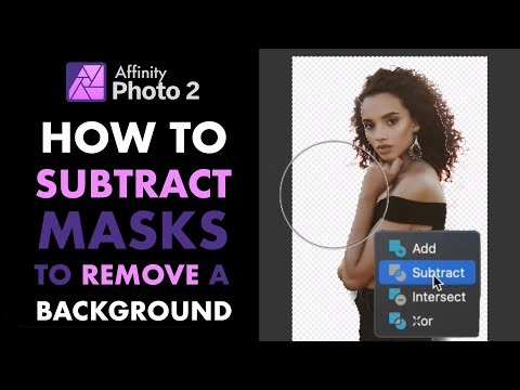 AFFINITY PHOTO 2: HOW TO USE THE SUBTRACT OPERATOR AND COMPOUND MASK TO REMOVE A PORTRAIT BACKGROUND