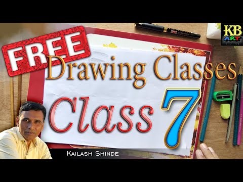 free drawing classes ll class -7 #kbart #artclass # kailashshinde # Painting Classsis #sketch