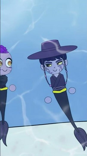 Look at their tails! 😍 Mermaid transformation #animation