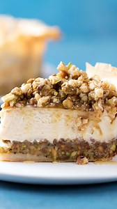 175K views · 461 reactions | Experience the luscious creaminess of cheesecake beautifully intertwined with the irresistible crunch of baklava's delicate layers and the richness of honey and nuts ✨ | Tastemade | Facebook