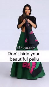 275 reactions · 21 shares | Show off that beautiful Pallu with this quick and easy drape! Do you prefer your Pallu open or pleated? [pallu, pleated Pallu, sare drape, saree draping tutorial, sari ideas, lehenga saree, cancan skirt, #sari #saree #sareedraping #pallu ] | TiaBhuva.com | Facebook