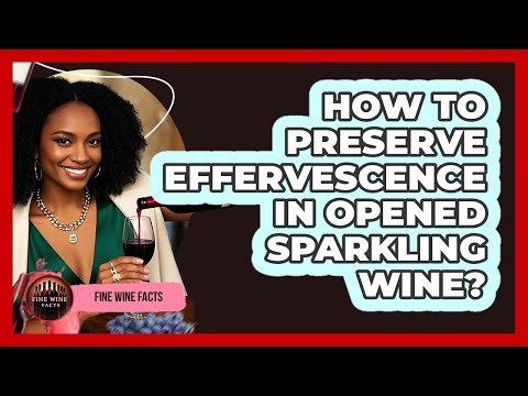 How To Preserve Effervescence In Opened Sparkling Wine?