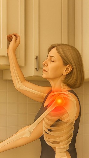If reaching overhead feels like your shoulder’s ripping apart… It’s not age. It’s tendon decay. Sarah here, 51, mom of 2, from Phoenix. 6 months ago, I tried grabbing a coffee mug from the top shelf… But the moment I lifted my arm above my head… FIRE. Sharp, tearing pain shot through my shoulder like someone was stabbing me with a hot knife. I dropped the mug. It shattered on the kitchen floor. And I just stood there, clutching my shoulder, tears streaming down my face. Not because of the broken