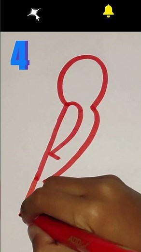 Unlock Creativity: Drawing a Bird with Numbers🐦 #drawingtutorial