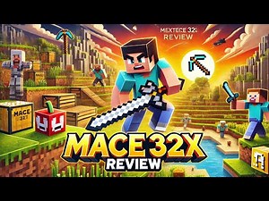 🔥 Mace 32x PvP Texture Pack Review | Best Custom Sounds & Outlined Armor for Bedrock Edition! 🔥