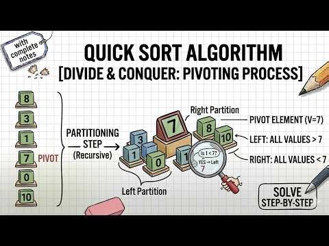 Quick Sort Explained Step-by-Step | Divide and Conquer Algorithm