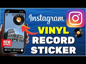 How To Add Vinyl Record Sticker To Instagram Story I NEW UPDATE!