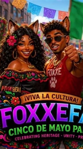 🦊MAy 5th Blessing For You ✨🇲🇽 Bendición de Cinco de Mayo 💜 #fyp #shorts #foxxefam #cincodemayo