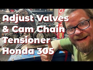 Adjust Engine Valves & Cam Chain Tensioner: Honda 305 Super Hawk