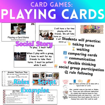 File Folder Card Games: Social Skills & Turn-Taking