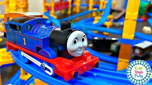 5.6K views · 84 reactions | It's an awesome TOMY track build with your favourite Thomas and Friends trains on Kids Toys Play! Liam decided to build a massive track, and then crash all our Tomy toy trains on the track! Watch Thomas, Diesel, Toby, Dodge, Splatter and Shooting Star Gordon race around Sodor! | Kids Toys Play | Facebook