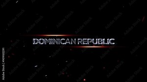 Dominican Republic Country Name, Modern Dominican Republic Logo Animation Video