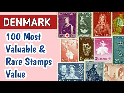 Most Valuable Stamps Of Denmark | 100 Rare Danish Stamps Value | Old Stamps Of the World