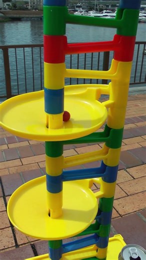 Marble Run ASMR ☆ 70 Colorful Slope light red Roll 1☆2026-4/8#marblerun #marblesrace #マーブルランレース