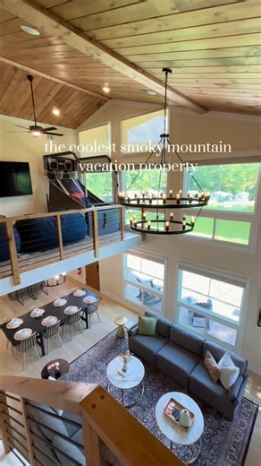Check out this new resort in Gatlinburg, TN 👉🏻 Creekside Hideaway offers tiny cabins, hot tug boats, a private fishing pond, general store, and two flowing creeks you can play, swim, and fish in! The home featured is the Pond Cottage that sleeps up to 12 guests and overlooks the fishing pond! #gatlinburg #creeksidehideawaytn #smokymountains #tennessee | Creekside Hideaway