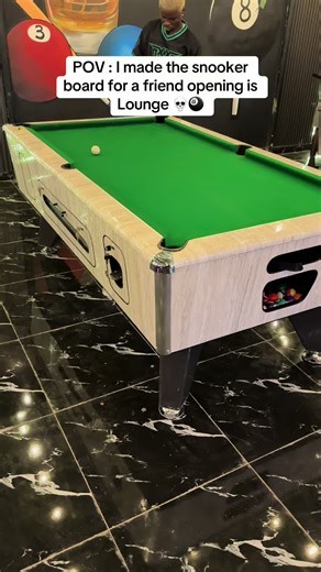 2 Unit of 7by4Ft coin operated British Pool delivered to 50/50 Lounge opening soon by a friend, made sure I gave my best 💀#sixpocket #nigeriantiktok🇳🇬