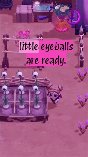 Gardening gets a little weird in Moonlight Peaks... 👁️✨#moonlightpeaksdemo #cozygaming #shorts