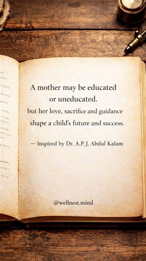 A mother’s love shapes a child’s destiny. ❤️Inspired by Dr. A.P.J. Abdul Kalam.#shorts #motivation