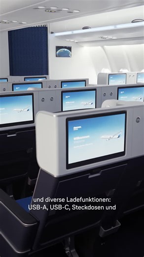 Discover Airlines | Relax and unwind above the clouds 🌤️ Manager Product Aircraft Interior & Exterior Julian introduces us to our Ocean Blue Premium Economy... | Instagram