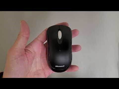 How to replace the batteries on a Microsoft Wireless Mouse 1000