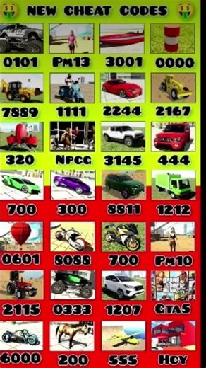 Indian Bikes Driving 3D || All NEW CHEATS CODES #shorts #ytshorts #shortsfeed