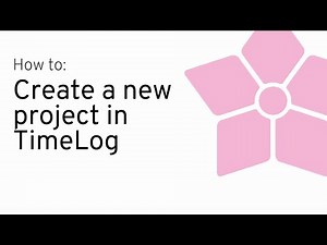 How to create projects in TimeLog