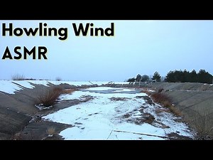 Wind Sound for Sleeping, Intense Blizzard Over an Old Dam, Nature ASMR 8 Hours