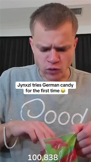 Is German candy the best candy in the world?😂 #jynxzi #fanmail #german #candy #fyp