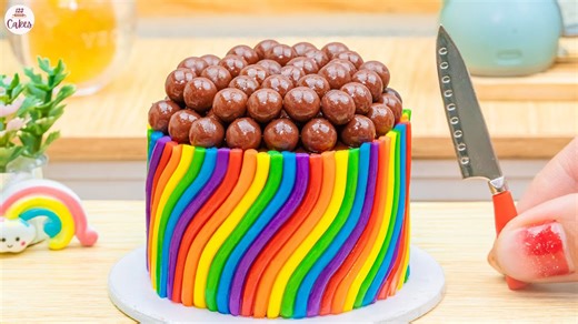 Best Rainbow Cake Ideas | Tiny KitKat Rainbow Cake & 1000+ Recipes