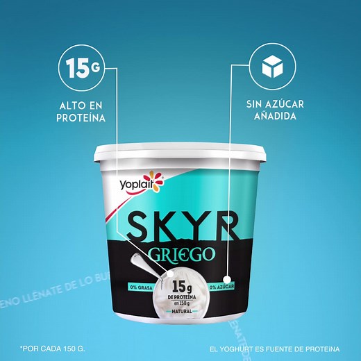 Llegó el nuevo Yoplait Skyr Griego, un yoghurt griego con más y mejores beneficios para llenarte de lo bueno ¡Descúbrelo! 🙌 | Yoplait México