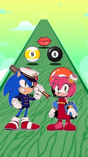 New ZOMBIES KISS Run: Sonic vs. Amy Rose Day 53 Challenge! #SonicTheHedgehog #Sonic #Shorts