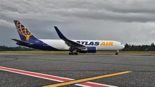 Atlas Air. Boeing 767-324(ER)(BCF). N863GT. SKRG. Motores: General Electric CF6-80C2B7F. ©️ Orlando Tovar | Aviación Comercial en Colombia
