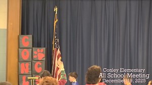 Conley Elementary's December All School Meeting