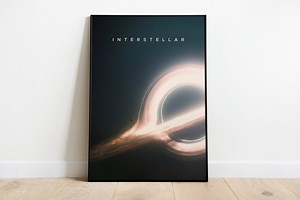 Interstellar Minimalist Poster | Christopher Nolan | Interstellar Gift | Space Art - Etsy