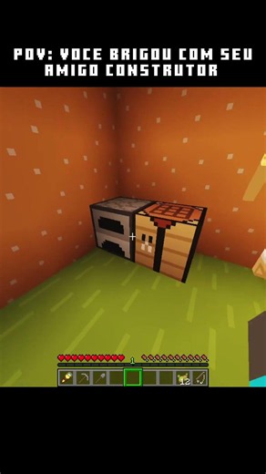 Pov: você brigou com seu amigo construtor no minecraft #minecraft #shorts #viral #memes #funny