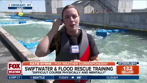 First responders prepare for flash flood situations in urban flood simulators