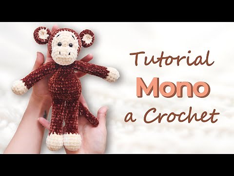 Mono a crochet 🐒 Tutorial paso a paso - Amigurumi - Patrón Gratis