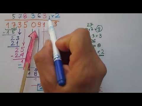 Dzielenie pisemne liczb wielocyfrowych